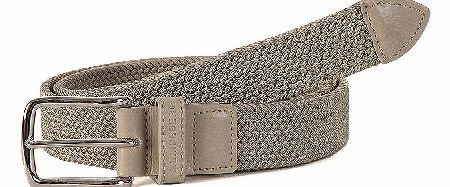 J.Linderberg Chap Elastic Braid Belt Beige is a unique style belt which features braided fabric and a metal buckle with and leather belt loop featuring branding looks great with a summer outfit chinos. Colour: Beige Fabric: 65% Viscose 30% Elastane 5