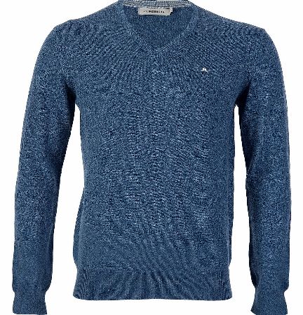 Unbranded J.Linderberg Fine Cotton Melvin V- Neck Jumper
