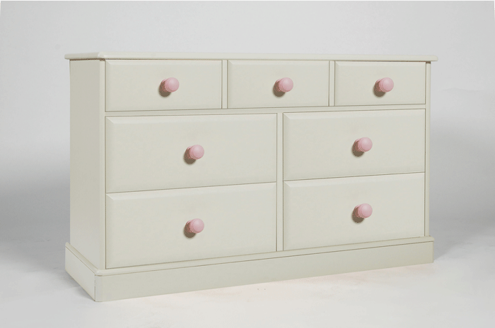 Unbranded Jack and Jemima Kids 3 over 4 Drawer Chest (Pink