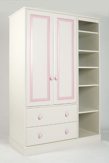 Unbranded Jack and Jemima Kids Triple Wardrobe (White)