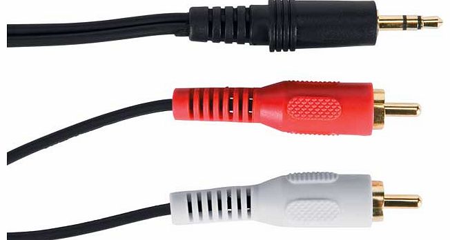 Unbranded Jack to Stereo 3.5mm RCA Cable - 1m
