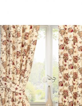 Unbranded JACOBEAN LINED CURTAINS