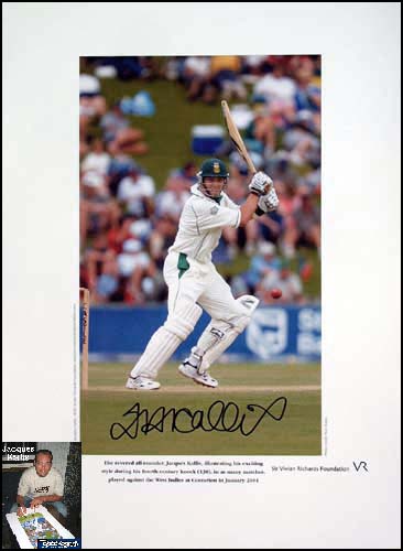 Unbranded Jacques Kallis signed limited edition print - WAS andpound;59.99