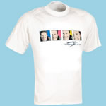 A superb 100% cotton driver T-Shirt for fans of Jacques Villeneuve. The simple `slide show` design