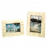 Eco-friendly and Fair Trade frames handcrafted in India from bone and sheesham wood. Gift-boxed. 4 x