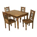 Jali light 135 dining table with 4 chairs