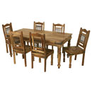 Jali light 180 dining table with 6 chairs