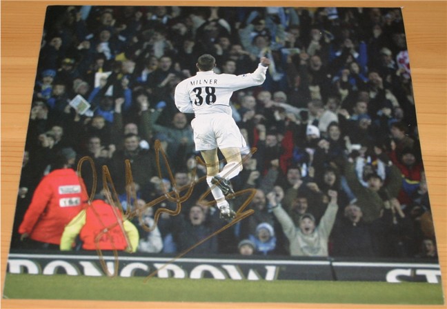 JAMES MILNER HAND SIGNED 6.5 x 6 INCH PHOTOGRAPH