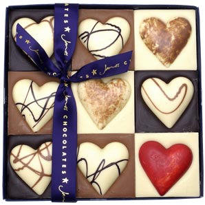 James Mosaic Chocolate Hearts Bar- 1000g