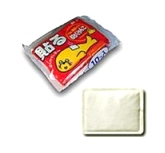 The heating pads come with an adhesive backing for attaching them to the outside of underclothing