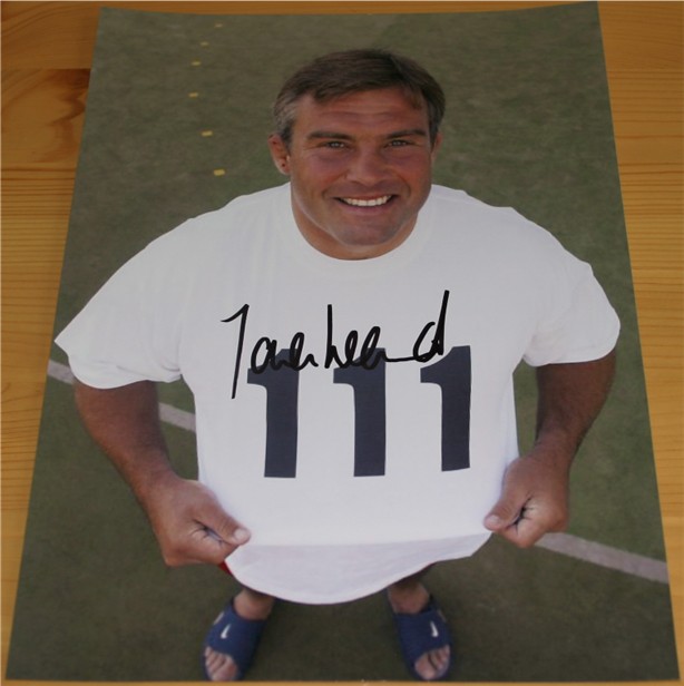 Signed in black pen by the World Cup winner and record test appearance holder. COA - 0450000040/1