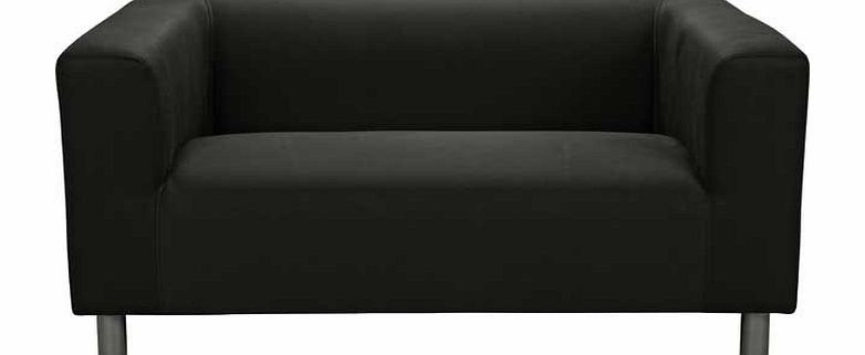 Unbranded Jasper Fabric Compact Sofa - Black