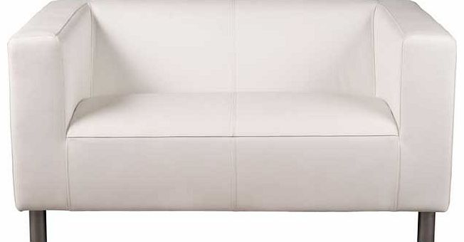 Unbranded Jasper Fabric Compact Sofa - White
