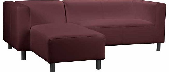 Unbranded Jasper Fabric Left Hand Corner Sofa Group - Plum