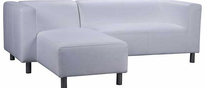 Unbranded Jasper Fabric Left Hand Corner Sofa Group - White