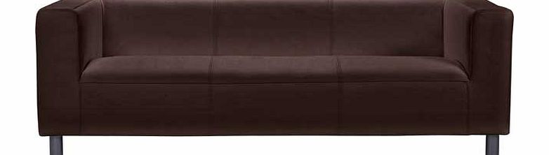Unbranded Jasper Fabric Regular Sofa - Chocolate