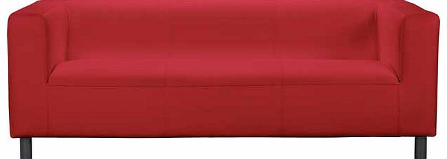 Unbranded Jasper Fabric Regular Sofa - Red