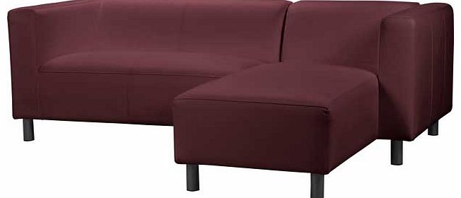A useful corner sofa for each house Part of the Jasper collection Hardwood frame. Leather effect upholstery. Fixed cushion. Foam cushion filling. Overall size H65. W154. D194cm. Overall weight 65kg. General information: Wipe clean. Self-assembly. Ple
