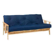 A natural rubber wood framed sofa with supreme mattress filling, which easily converts  into a large