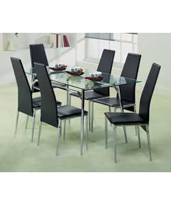 Unbranded Javelin Glass Dining Table