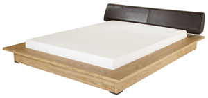 Jaybe- Latitude- 4FT 6" Upholstered Wooden bed- Bedstead