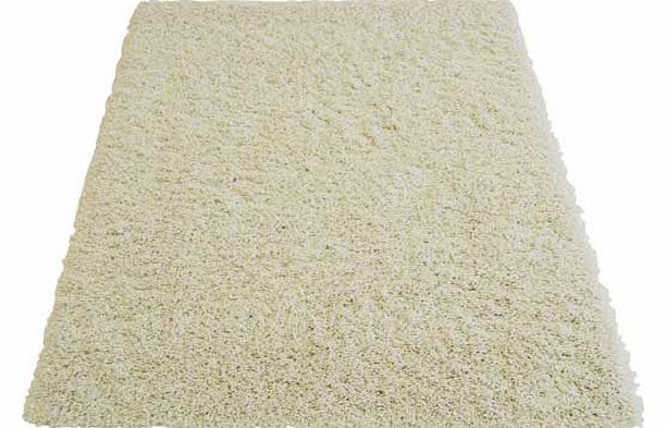 Great value shaggy piled polypropylene rug. 100% polypropylene. Woven backing. Surface shampoo only. Size L170. W120cm. Weight 5.1kg. (Barcode EAN=5053095015928)