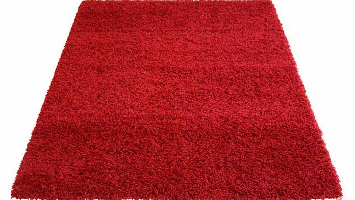 Unbranded Jazz Shaggy Rug - Red - 160 x 230cm