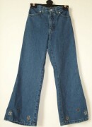 Jeans with Embroidered Hems - 9 yrs