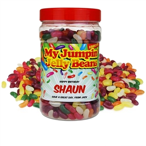 Unbranded Jelly Beans Personalised Retro Sweet Jars