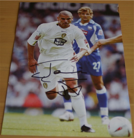 JERMAINE WRIGHT HAND SIGNED 8 x 5.5 PROGRAMME PIC