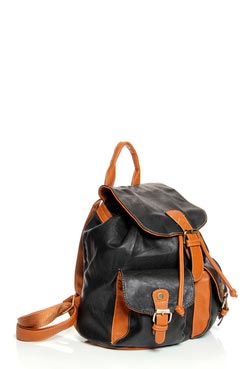 Unbranded Jess Contrast Pu Rucksack