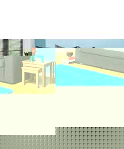 Unbranded Jess Foam Foldout Sofabed - Black