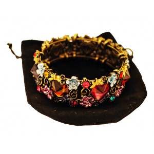 Unbranded Jewelled Floral Bracelet