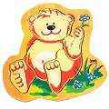 Jigsaw Puzzle Honey Bear Educational Wooden Toy