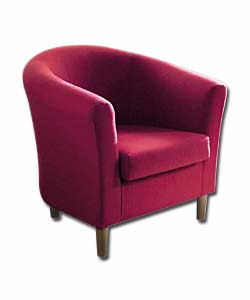 Jodie Tub Sofa Plus Chair - Wine