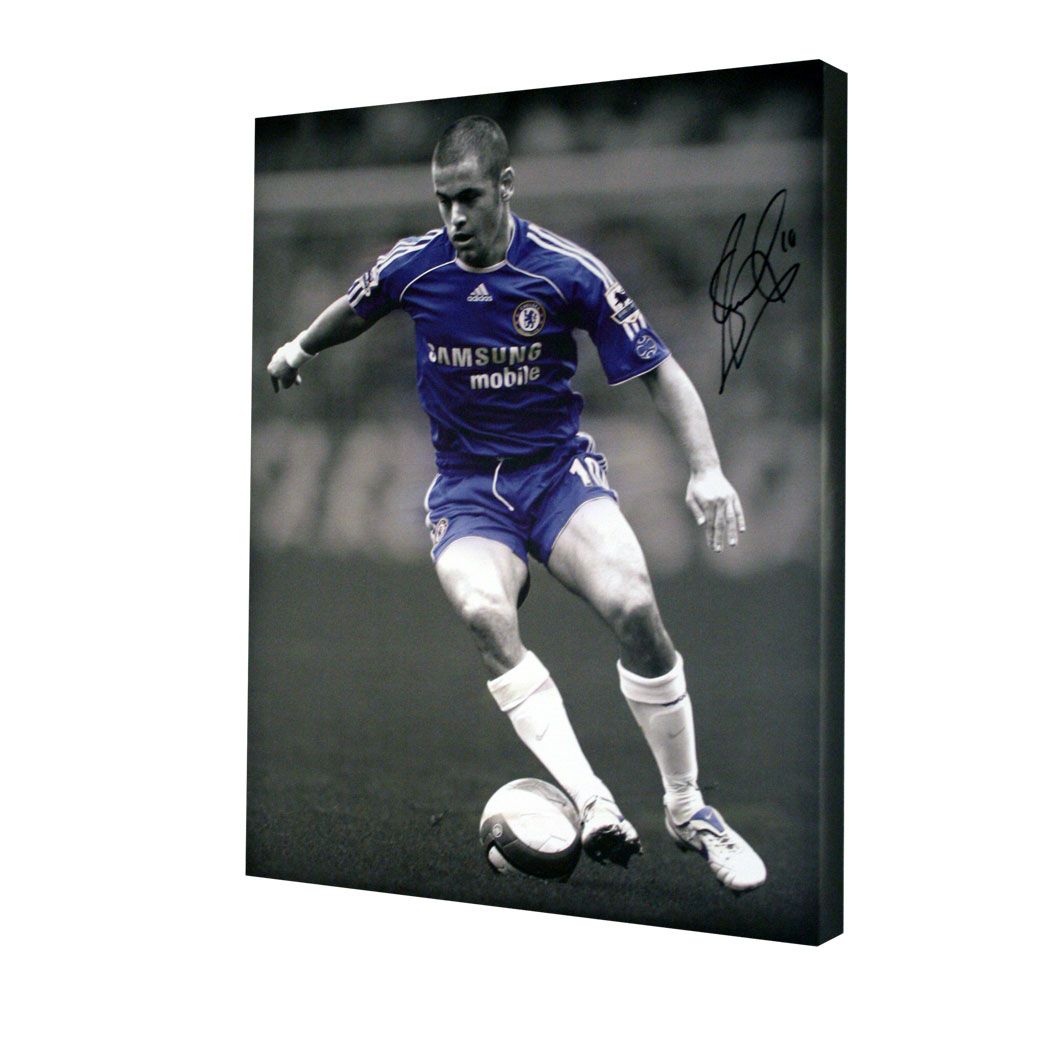Unbranded Joe Cole Signed Chelsea Box Canvas