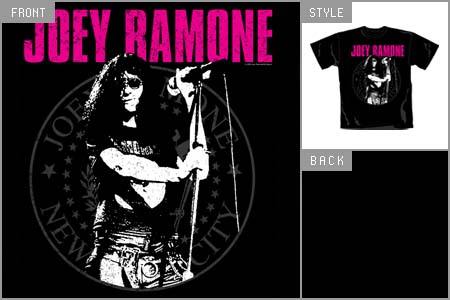 Unbranded Joey Ramone (Mic Seal) T-shirt cid_7451TSBP