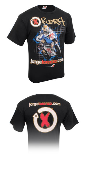 Unbranded Jorge Lorenzo Bike T-shirt - Black