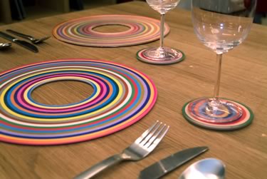 Joseph Joseph Rings Placemats and Coasters - Set of 4