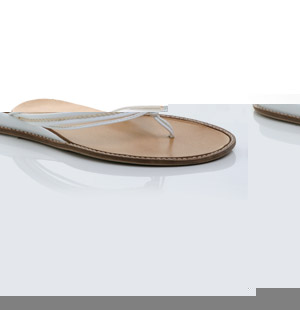 Patent flip flop with multiple straps and stitched detail. The Josiah sandals feature a toe thong an