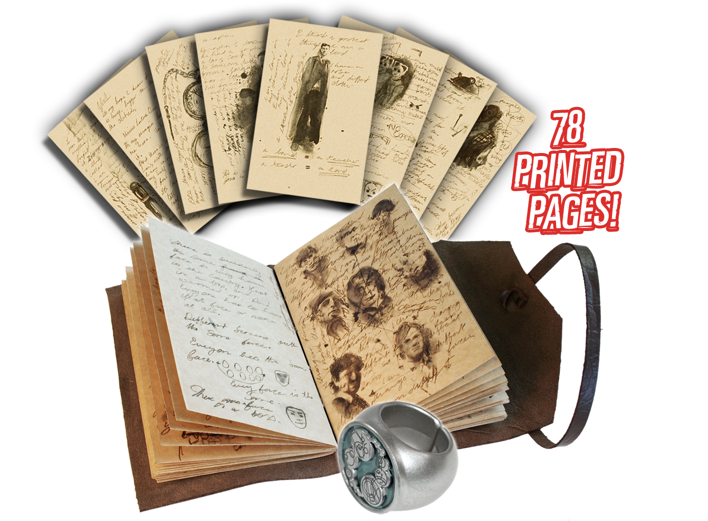 Unbranded Journal Of Impossible Things and Masters Ring Set