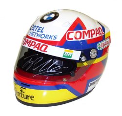 Juan Pablo Montoya Full Scale 2001 Signed Replica Race Helmet
