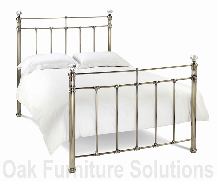 Unbranded Juliette Antique Brass Bedstead - 135cm - Double