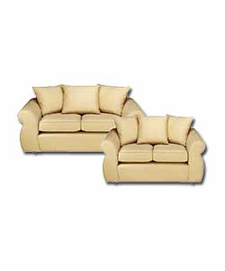 Juliette Beige 3 Seater Sofa and 2 Seater Sofa