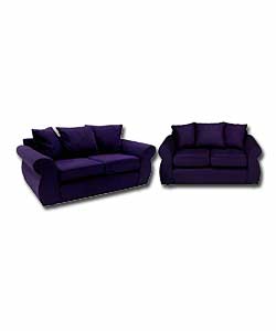 Juliette Blue 3 Seater Sofa and 2 Seater Sofa