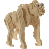 The pieces are pre-cut and simply pushed out of the wooden board  then slotted together according to