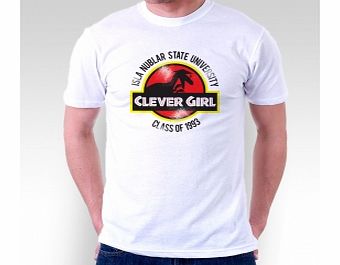 Unbranded Jurassic Park Raptor Clever Girl White T-Shirt