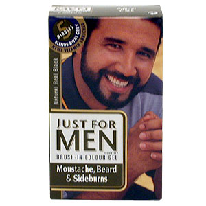 Just For Men Moustache Beard And Sideburns - Black - size: Single