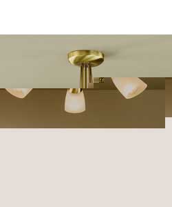 Unbranded Kafka Brass 3 Light Ceiling Fitting
