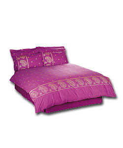 Kandy Double Valance - Fuschia